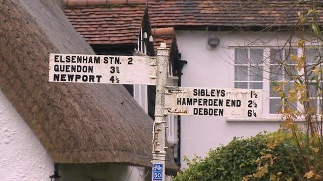 Village signpost