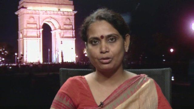 Smita Mishra from the Indian Women's Press Corps