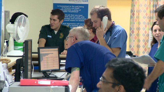 Staff at Barnsley hospital