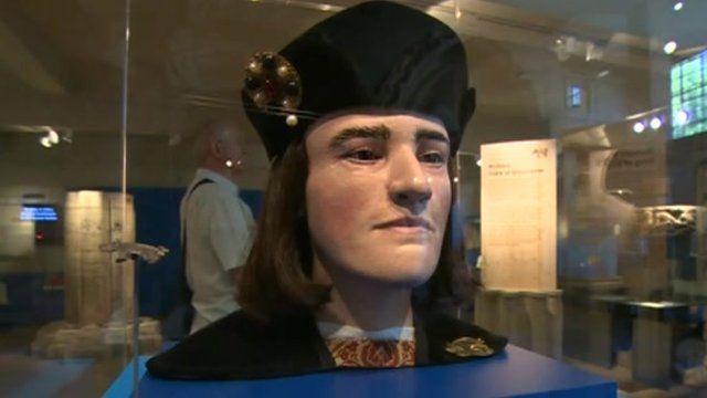 A model of the face of King Richard III