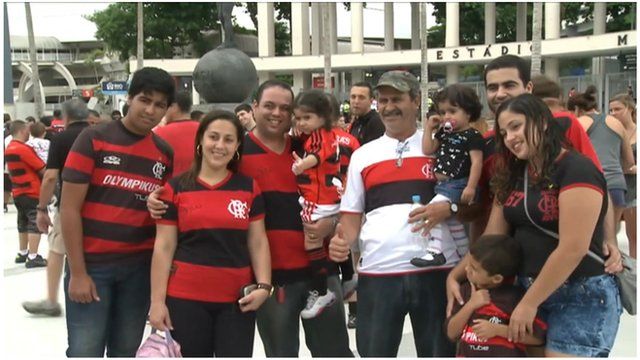Football fans in Brazil