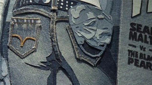 Denim artwork