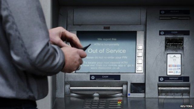 RBS cash machine