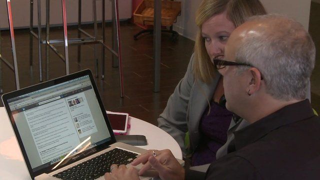 looking at online profile