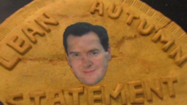 George Osborne's head baked on a pasty