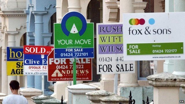 Estate agents for sale signs in London