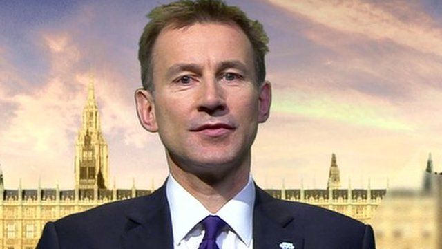 Health Secretary Jeremy Hunt