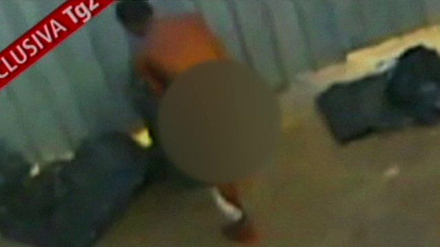 Secret footage shows migrant dressing