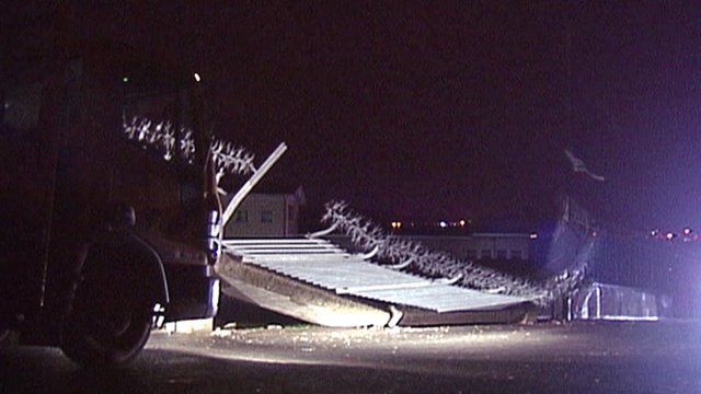 Storm damage in Belfast