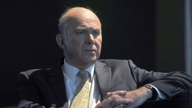 Business Secretary Vince Cable