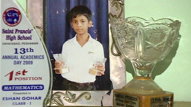Eshan Gohar pictured in a school photo