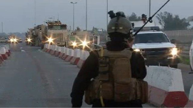 Iraqi government forces on the way to Anbar province