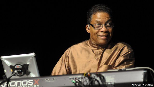 Herbie Hancock playing the keyboard
