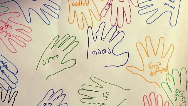 Georgian orphans' artwork