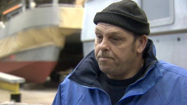 Boat skipper Mick Latham