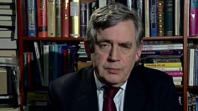 Former UK Prime Minister Gordon Brown