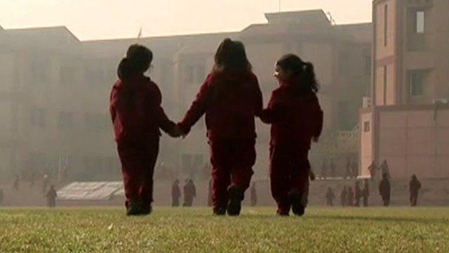 School children in Delhi
