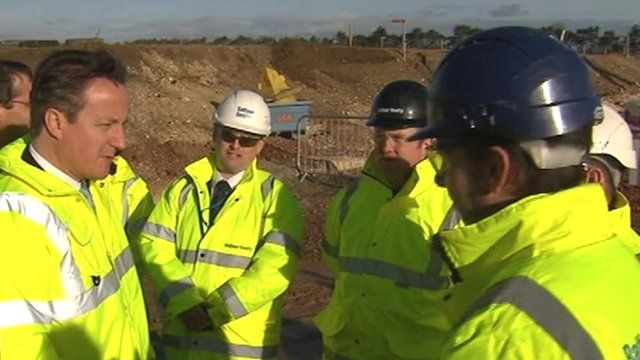David Cameron at A11 dualling project