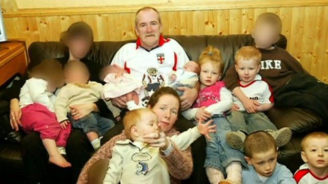 Mick Philpott with children