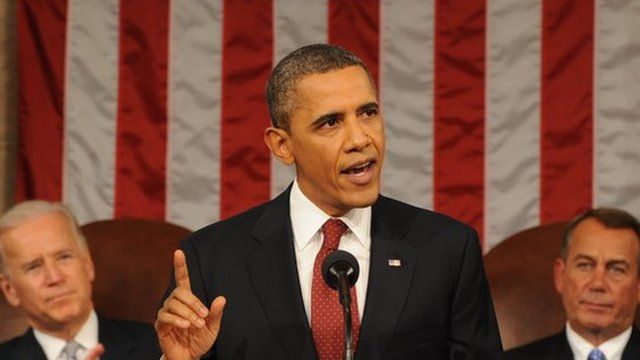 Obama speaks at the State of the Union in 2013