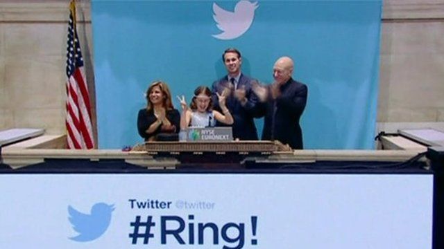 Twitter launch at New York Stock Exchange