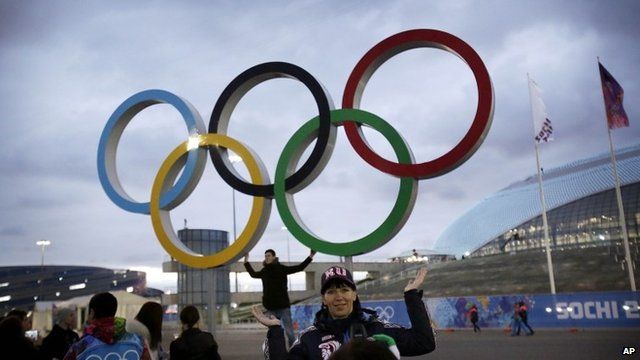 Olympic rings in Sochi
