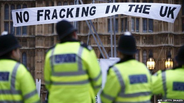 Anti-fracking protests