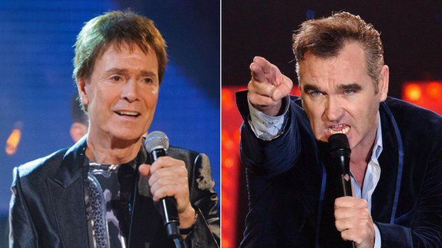 Sir Cliff Richard and Morrissey