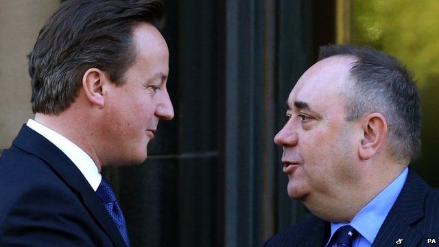 David Cameron and Alex Salmond