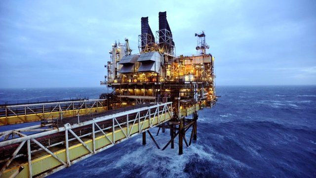 Section of the BP Eastern Trough Area Project oil platform in the North Sea, around 100 miles east of Aberdeen in Scotland