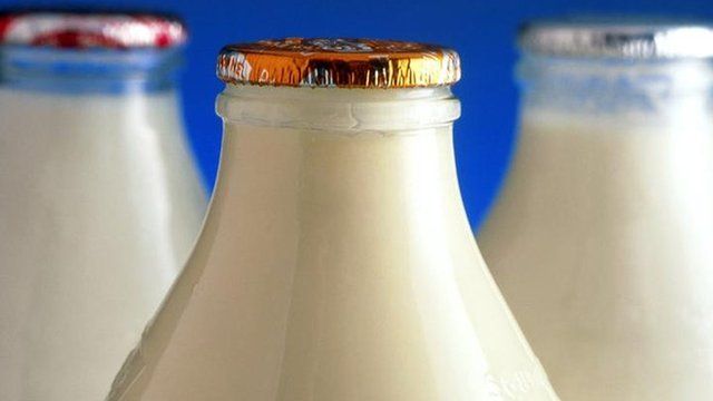 Milk bottles