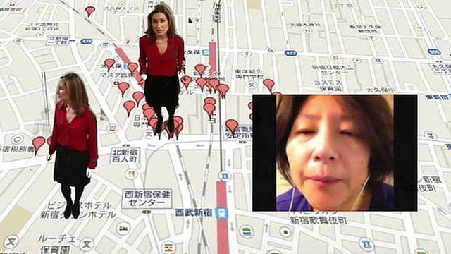 BBC Trending reporter Anne-Marie Tomchak on Google maps