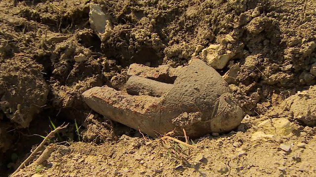 Unexploded shell