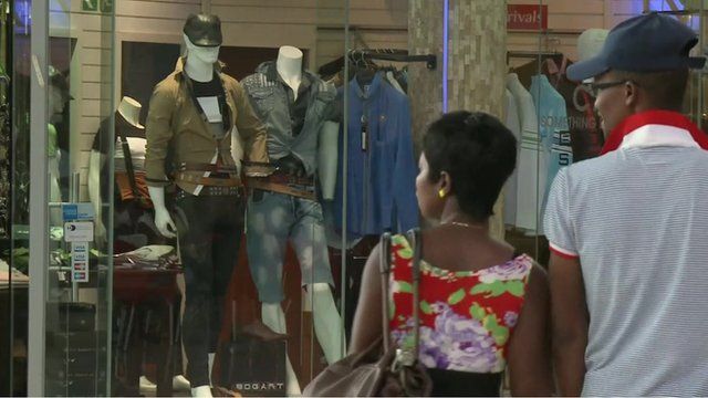 Shop window in South Africa