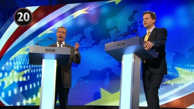 Nigel Farage and Nick Clegg