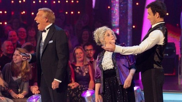 Bruce Forsyth, Ann Widdecombe and Anton Du Beke