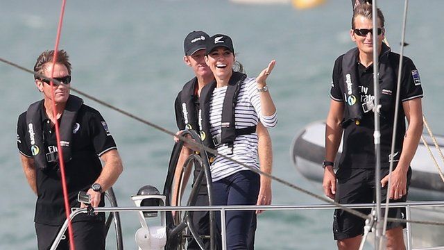 Watch as the Duke and Duchess of Cambridge go head-to-head in boat race