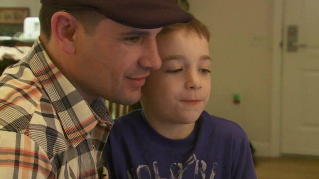 Marc Fucarile and his son