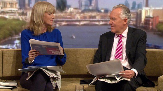 Jane Moore and Peter Hain