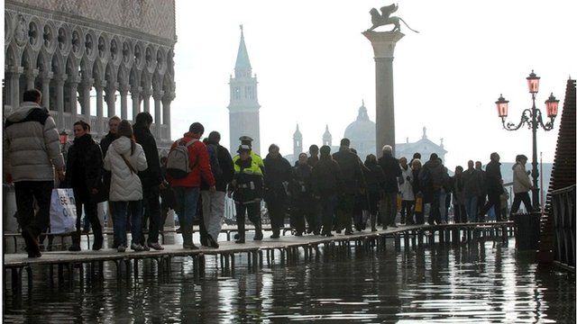 Venice in a flood