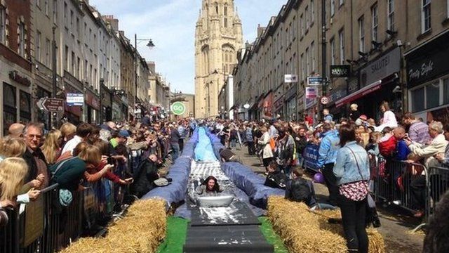 Giant slide, Park St, Bristol