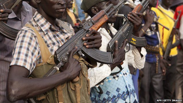 Fighters in South Sudan