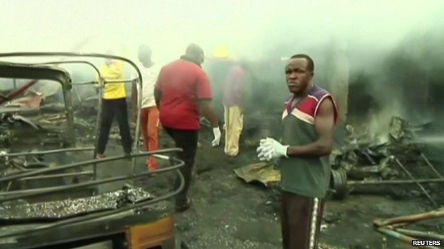 Scene of explosion in Jos