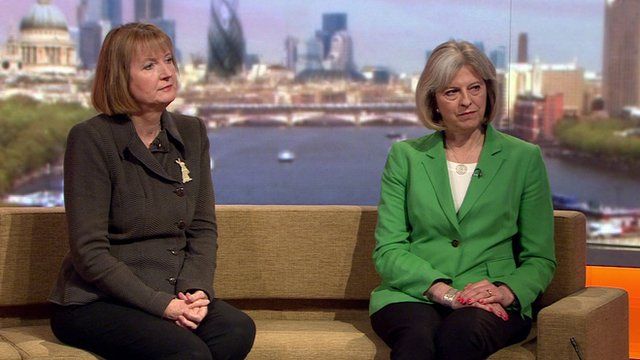 Harriet Harman MP and Theresa May MP