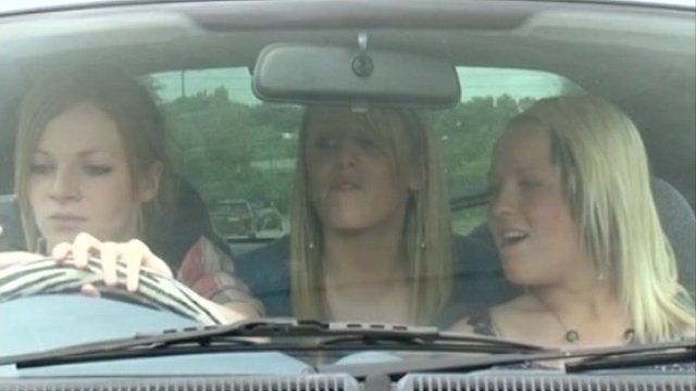 Promotional video showing youngsters in car crash (Gwent Police and Tredegar Comprehensive)