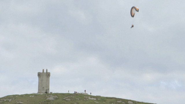 Mike O'Shea in the air