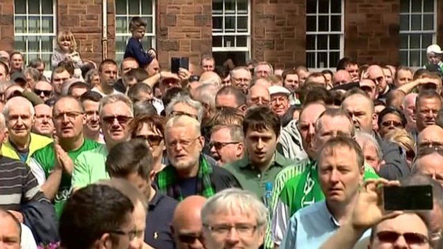 Hibs fans