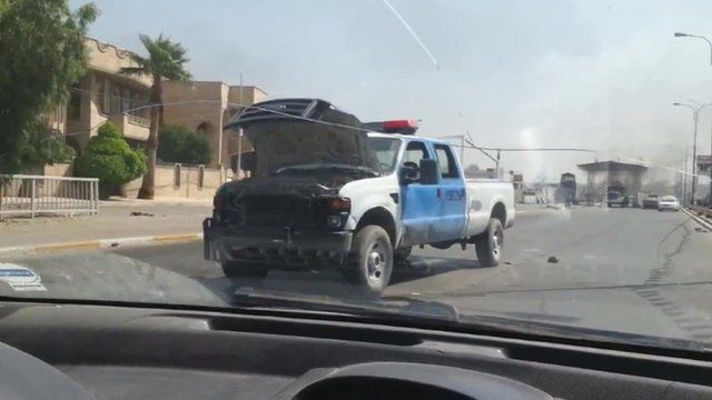 UGC video shows burnt out truck