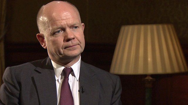 British Foreign Secretary William Hague