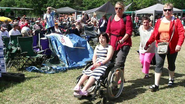 Audience at the Soelund music festival